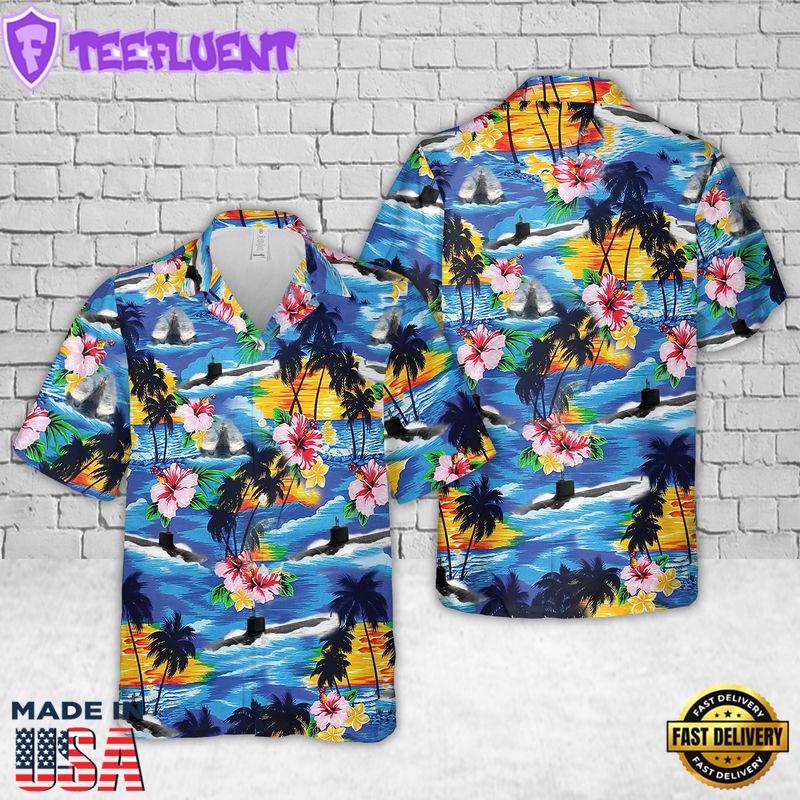 Navy USS Texas (SSN-775) Hawaiian Shirt