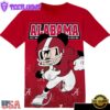 NCAA Alabama Crimson Tide Mickey All Over Print T-Shirt
