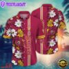 NCAA Arizona State Sun Devils Flower Summer Aloha Button Hawaiian Shirt