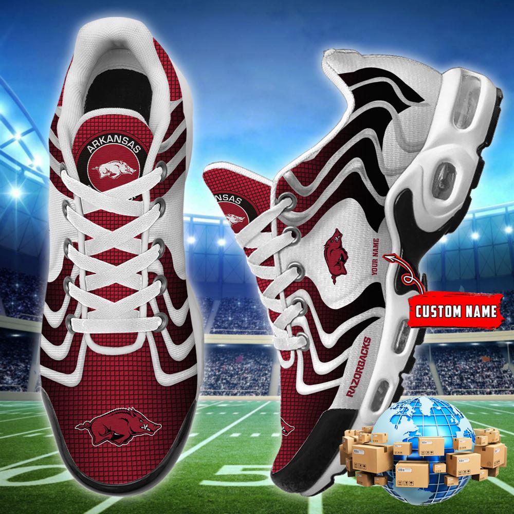 NCAA Arkansas Razorbacks Football Team TN Shoes - Custom Name