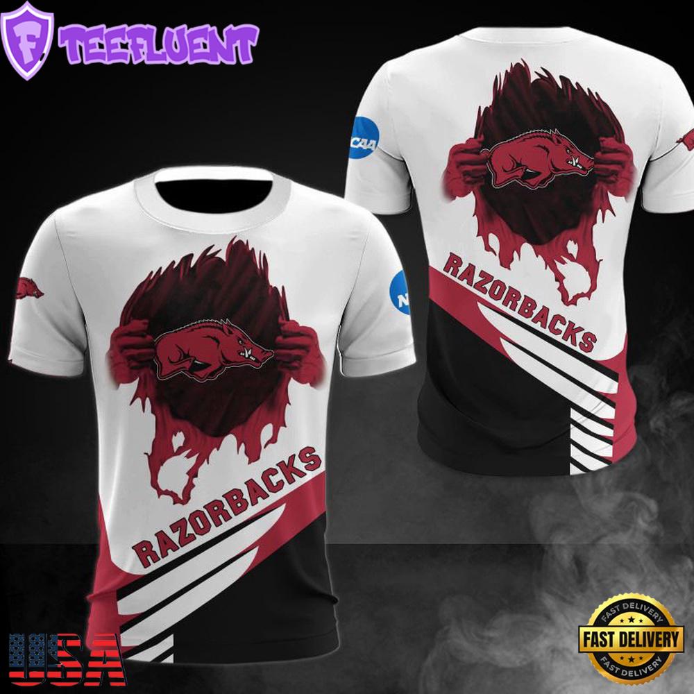 NCAA Arkansas Razorbacks Logo Team All Over Print T Shirt