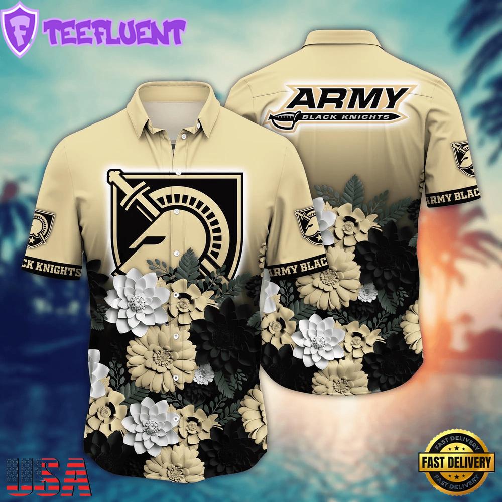 NCAA Army Black Knights Flower Tropical Summer Beach Hawaiian Shirt