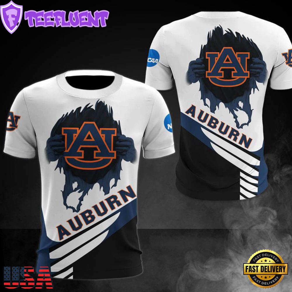 NCAA Auburn Tigers Logo Team All Over Print T Shirt