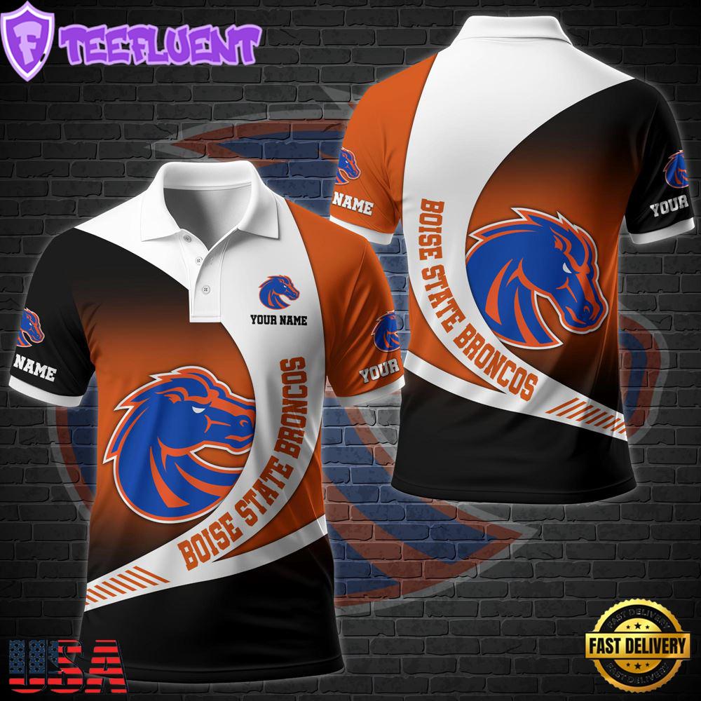 NCAA Boise State Broncos Team Polo Shirt Custom Your Name