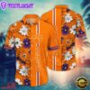 NCAA Clemson Tigers Flower Summer Aloha Button Hawaiian Shirt