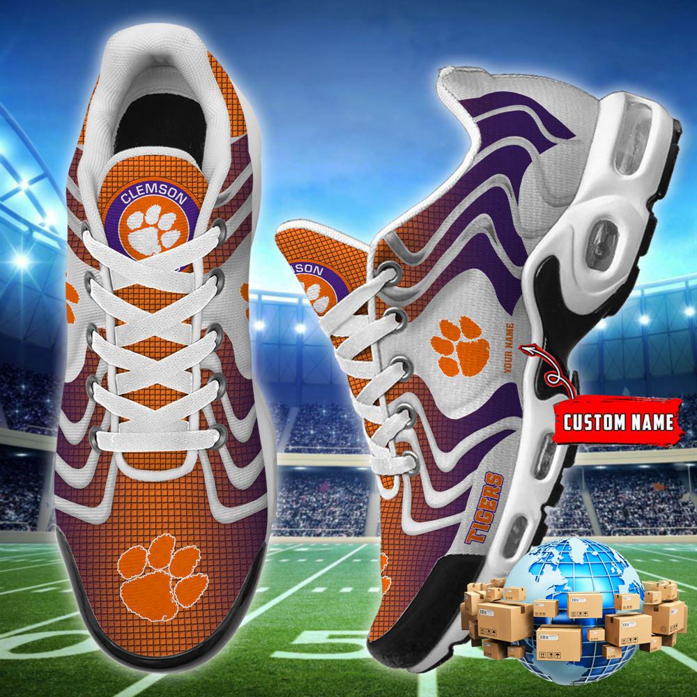 NCAA Clemson Tigers Football Team TN Shoes - Custom Name