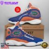 NCAA Florida Gators Custom Name Blue Orange Air Jordan 13 Shoes
