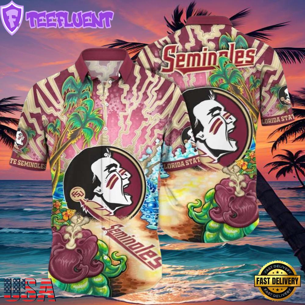 NCAA Florida State Seminoles Tanningtime New Design Hawaiian Shirt