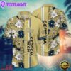 NCAA Georgia Tech Yellow Jackets Flower Summer Aloha Button Hawaiian Shirt
