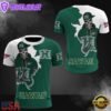 NCAA Hawaii Rainbow Warriors Halloween Skeleton All Over Print T Shirt