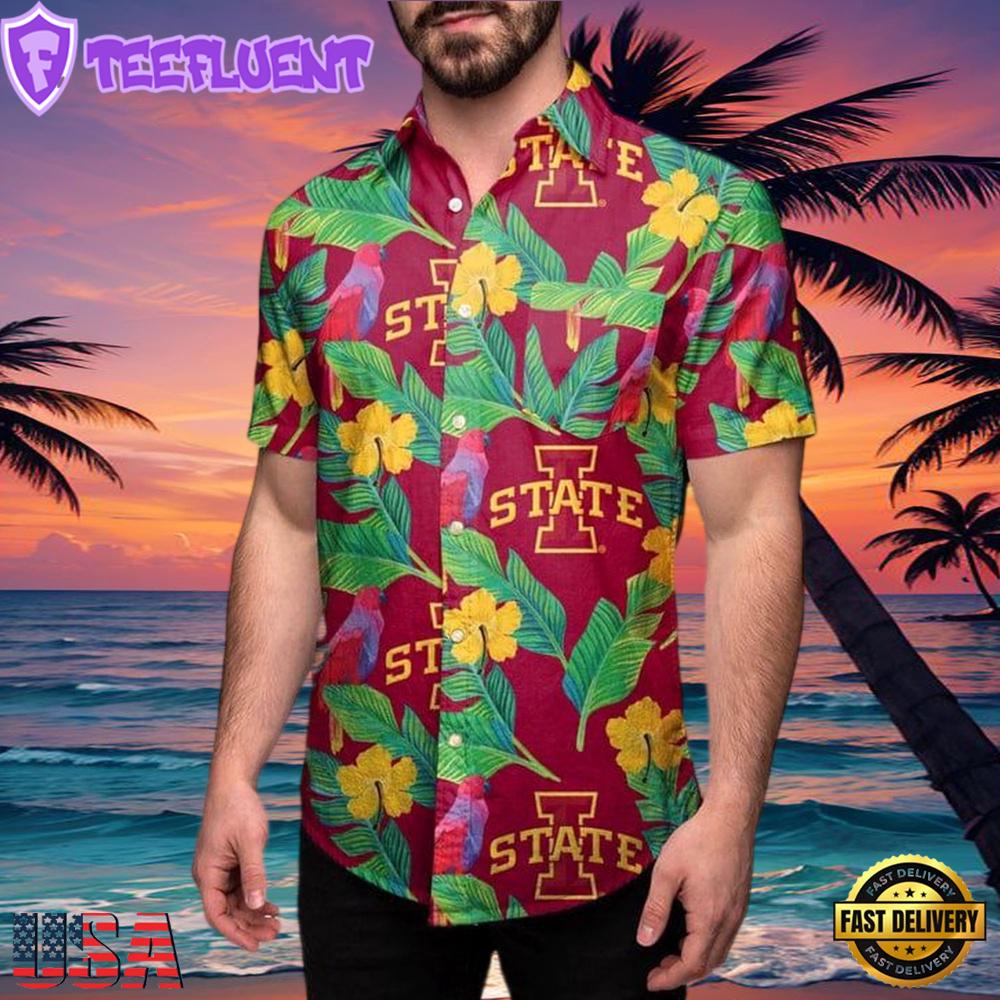 NCAA Iowa State Cyclones Floral New Design Hawaiian Shirt