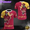 NCAA Iowa State Cyclones Halloween Skeleton All Over Print T Shirt