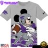NCAA Kansas State Wildcats Mickey All Over Print T-Shirt
