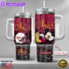 NCAA Louisiana Monroe Warhawks Mickey Mouse Custom Stanley Quencher 40oz Stainless Steel Tumbler With Handle