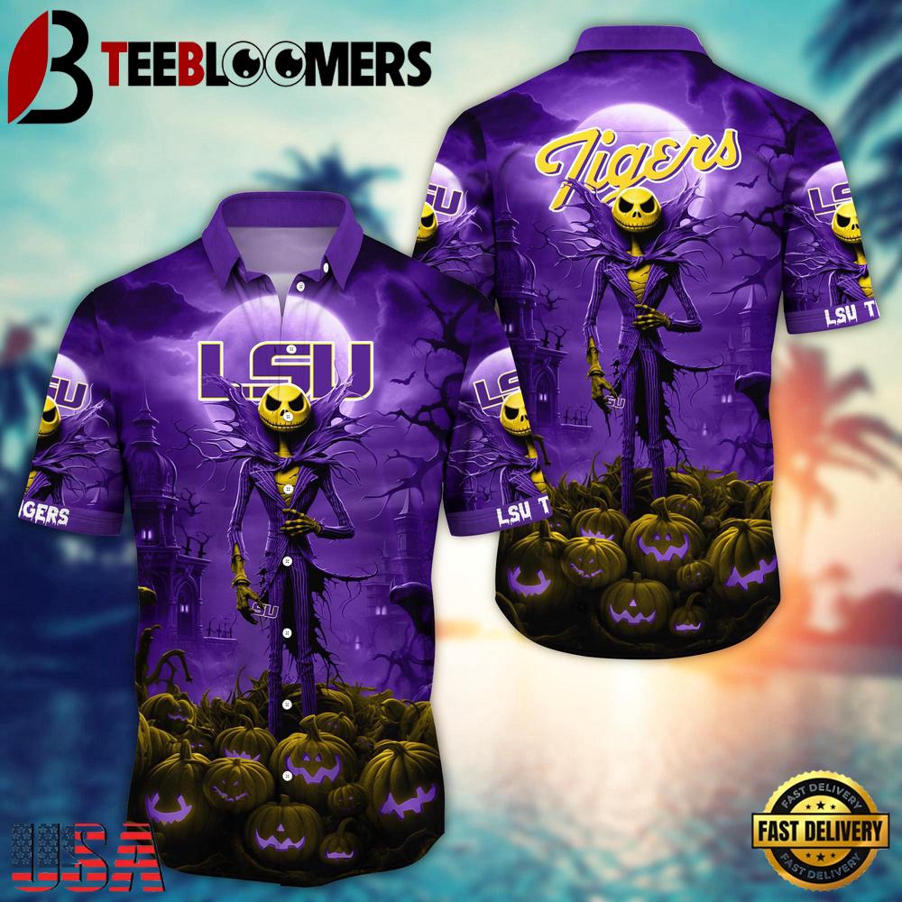 NCAA LSU TIGERS Halloween Jack Hawaiian Shirt