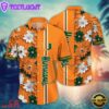 NCAA Miami Hurricanes Flower Summer Aloha Button Hawaiian Shirt
