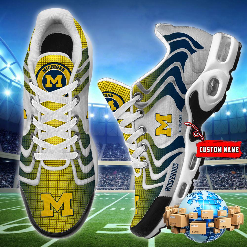 NCAA Michigan Wolverines Football Team TN Shoes - Custom Name