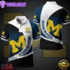 NCAA Michigan Wolverines New Design Custom Polo Shirt 2 NCAA Michigan Wolverines Team Polo Shirt Custom Your Name