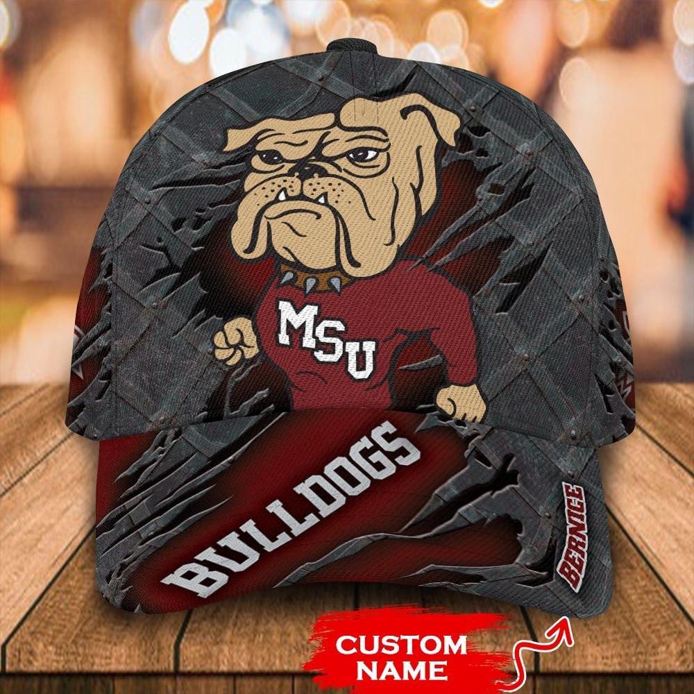 NCAA Mississippi State Bulldogs 3D Mascot Custom Baseball Cap