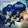 NCAA Navy Midshipmen Flower Tropical Summer Beach Hawaiian Shirt