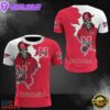 NCAA Nebraska Cornhuskers Halloween Skeleton All Over Print T Shirt