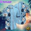 NCAA North Carolina Tar Heels Flower Summer Aloha Button Hawaiian Shirt