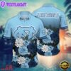 NCAA North Carolina Tar Heels Flower Tropical Summer Beach Hawaiian Shirt