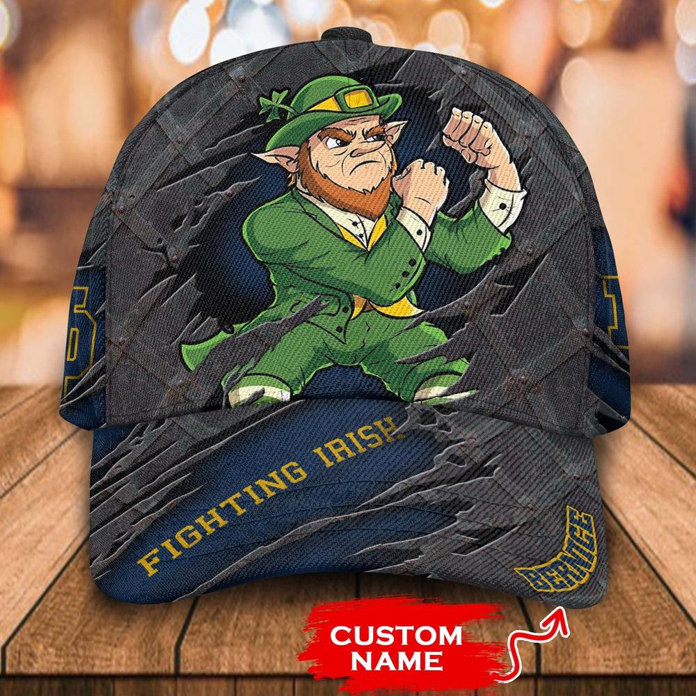 NCAA Notre Dame Fighting Irish 3D Mascot Custom Baseball Cap