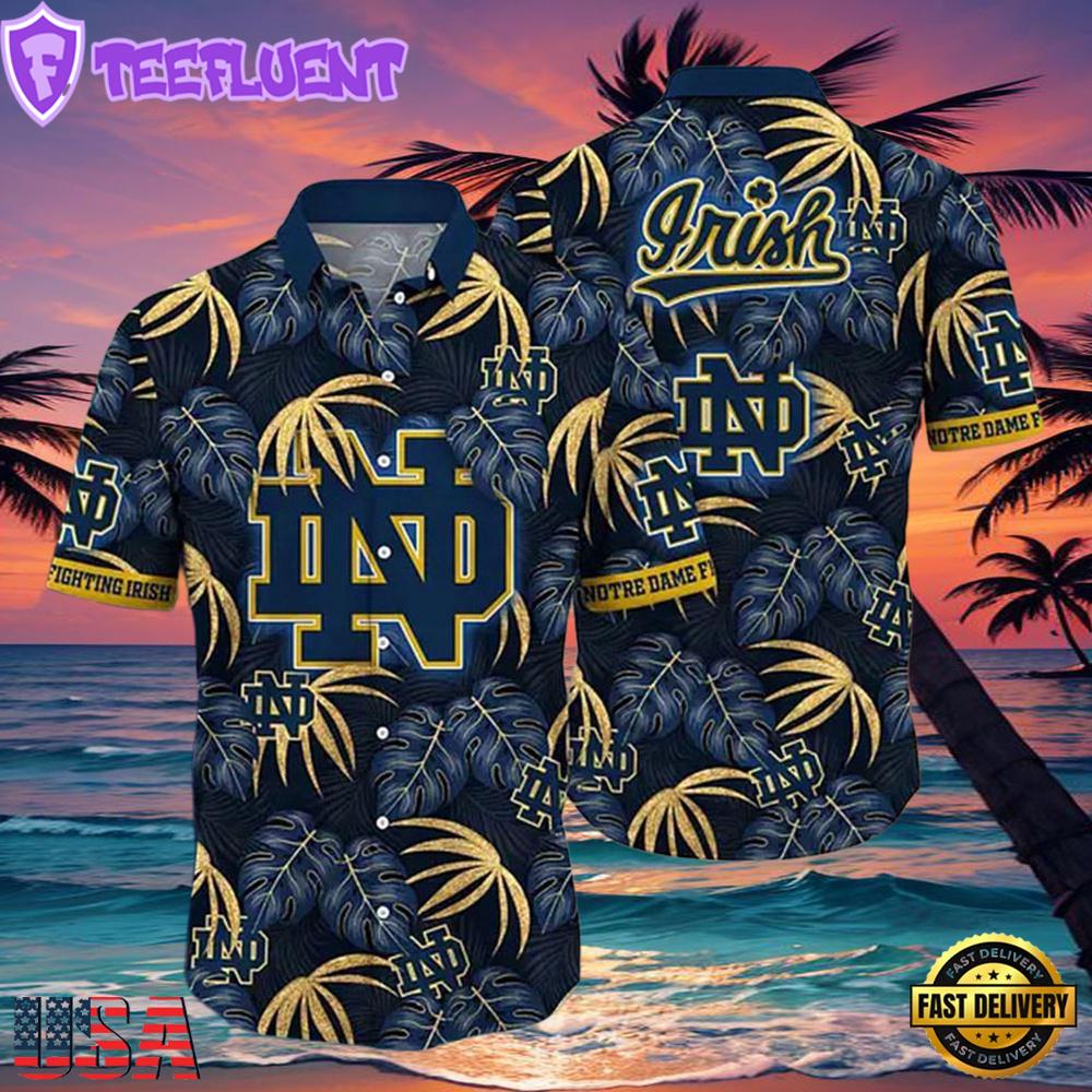 NCAA Notre Dame Fighting Irish Tropical New Design Hawaiian Shirt