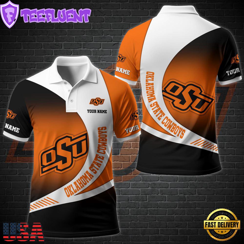 NCAA Oklahoma State Cowboys Team Polo Shirt Custom Your Name