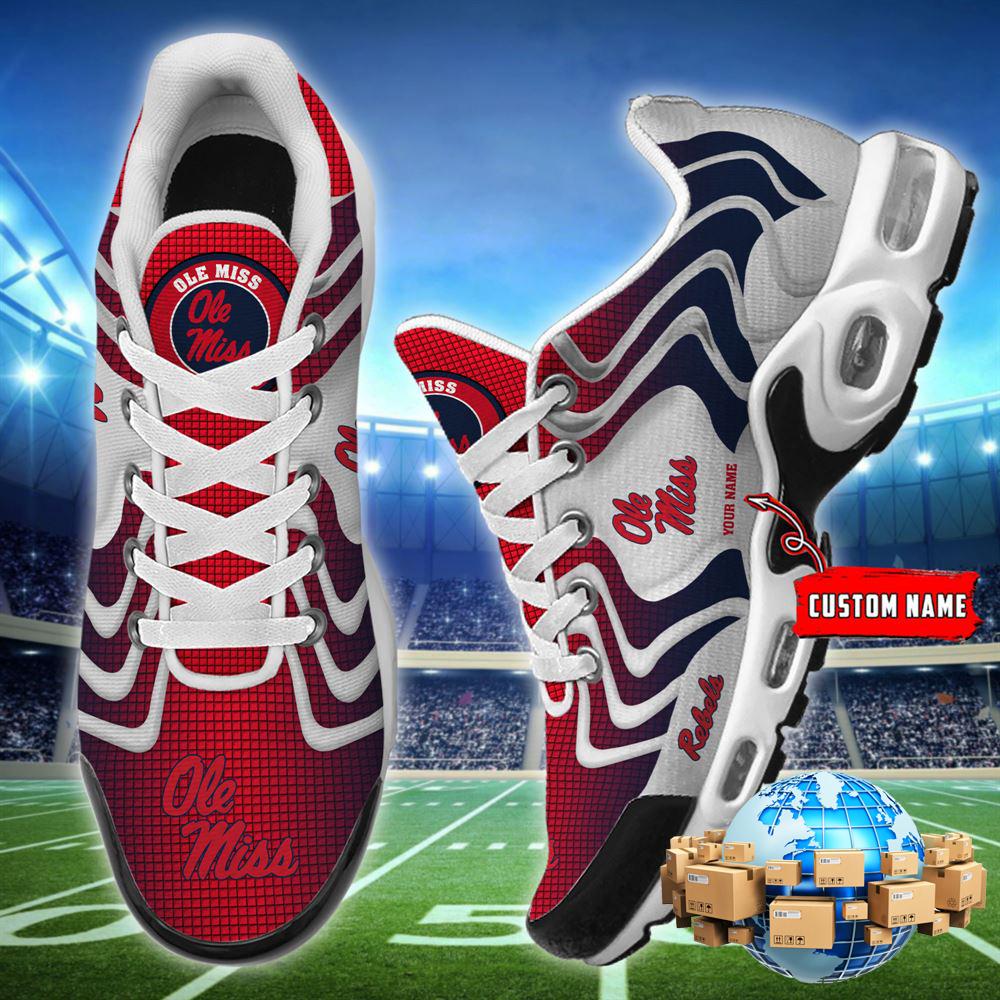 NCAA Ole Miss Rebels Football Team TN Shoes - Custom Name