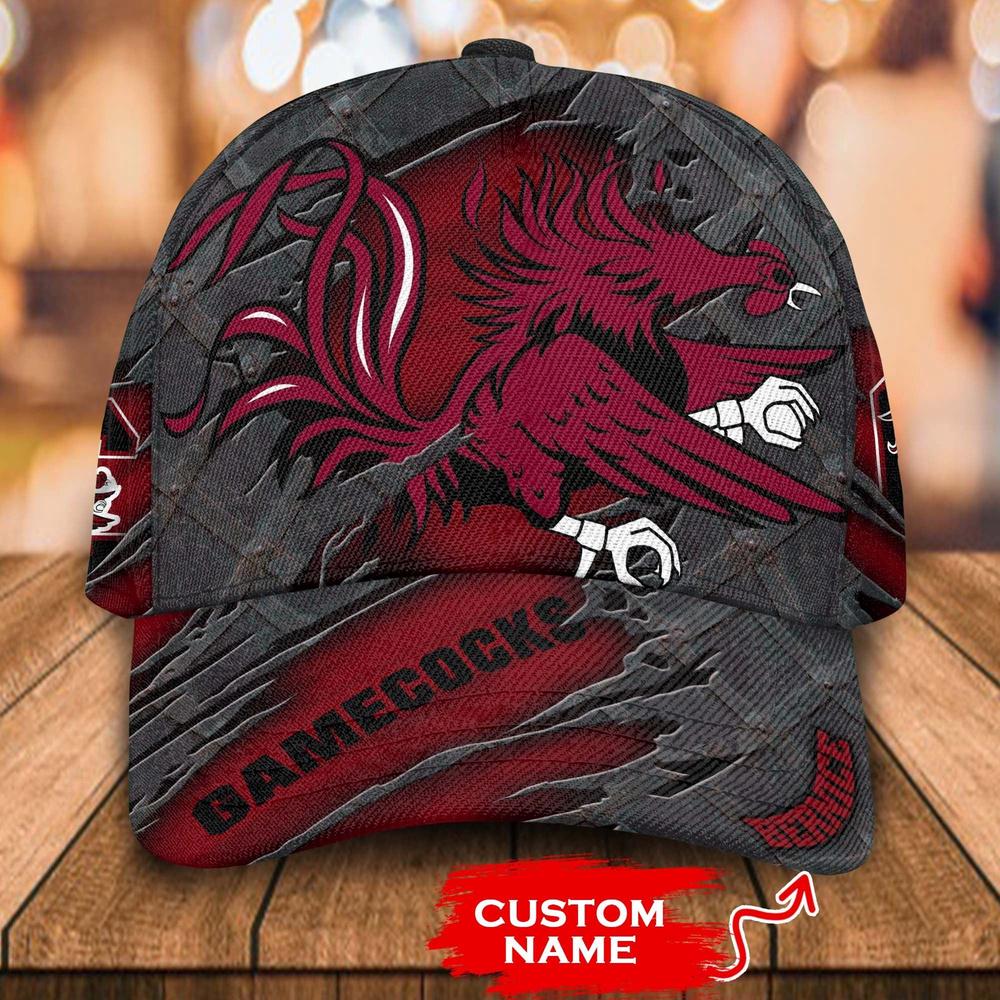 NCAA South Carolina Gamecocks 3D Mascot Custom Baseball Cap