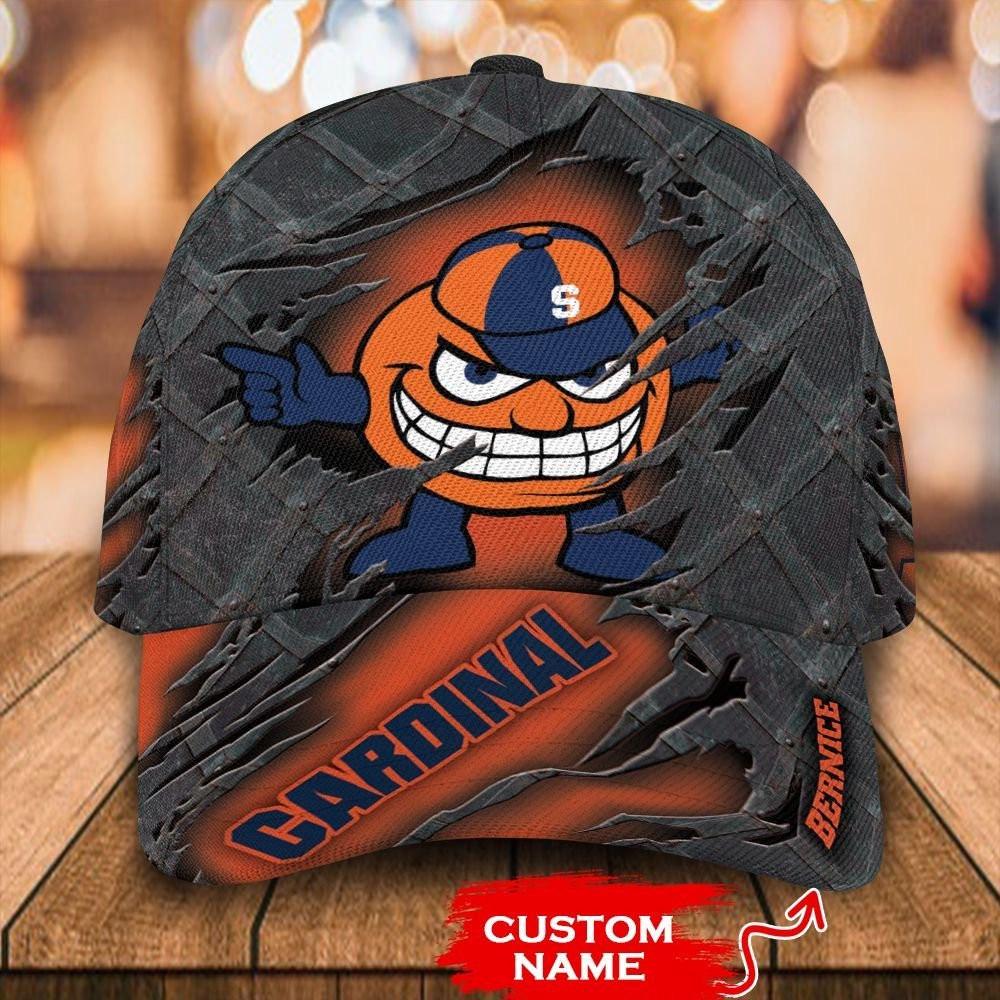 NCAA Syracuse Orange 3D Mascot Custom Baseball Cap
