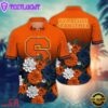 NCAA Syracuse Orange Flower Tropical Summer Beach Hawaiian Shirt