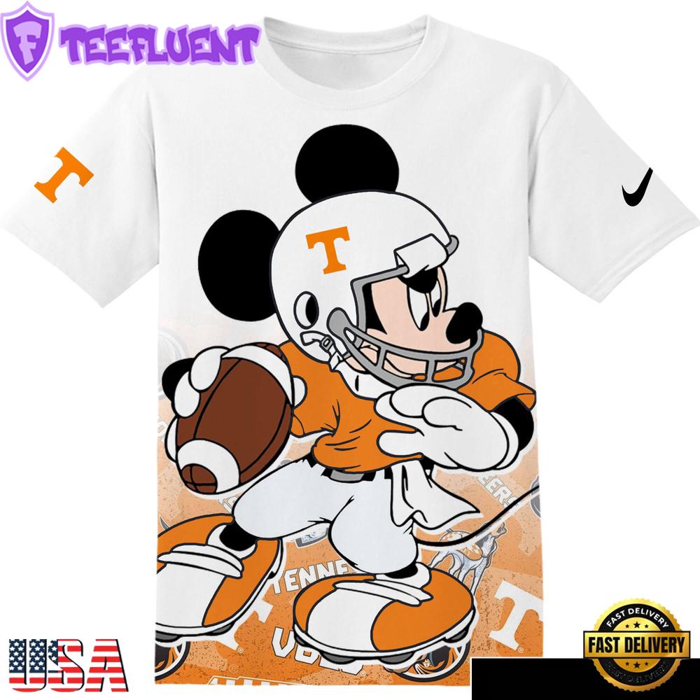 NCAA Tennessee Volunteers Mickey All Over Print T-Shirt