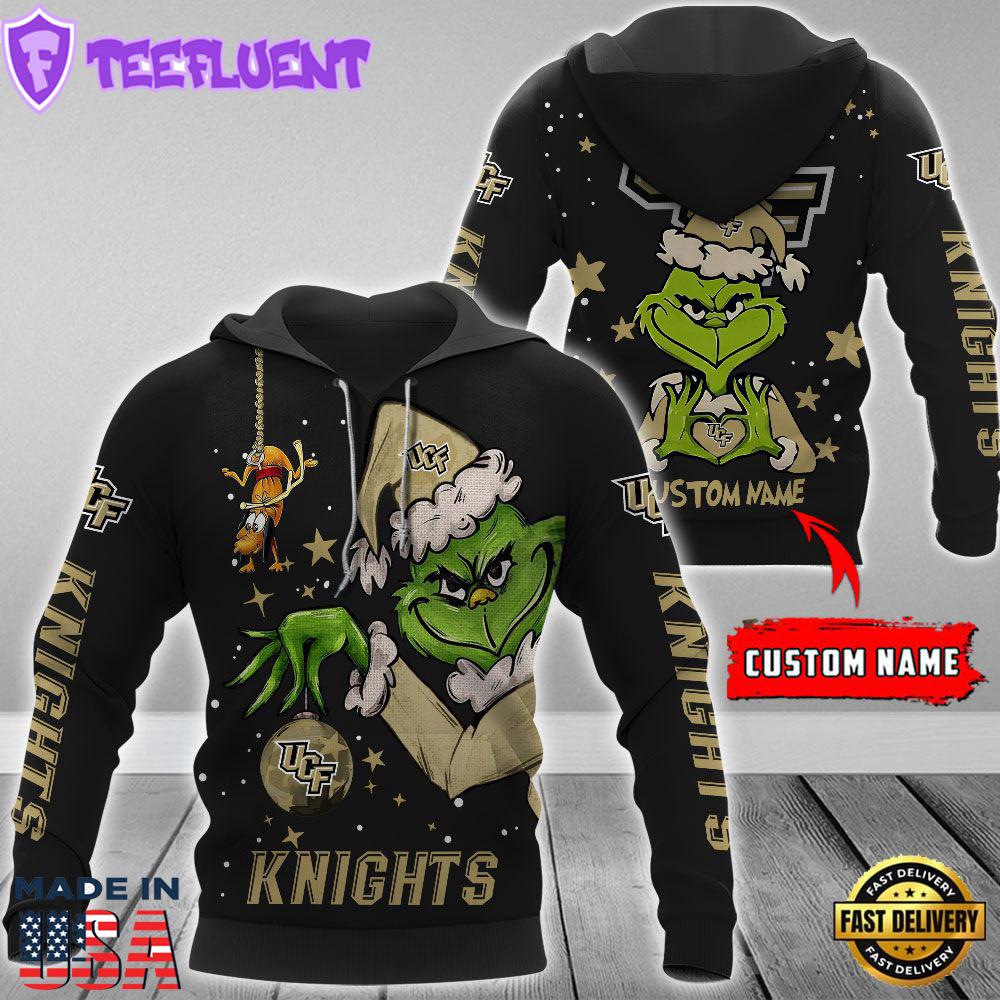 Ncaa Ucf Knights Football Team The Grinch Custom Name Hoodie