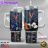 NCAA Virginia Cavaliers Mickey Mouse Custom Stanley Quencher 40oz Stainless Steel Tumbler With Handle
