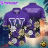 NCAA Washington Huskies Flower Tropical Summer Beach Hawaiian Shirt