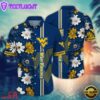 NCAA West Virginia Mountaineers Flower Summer Aloha Button Hawaiian Shirt