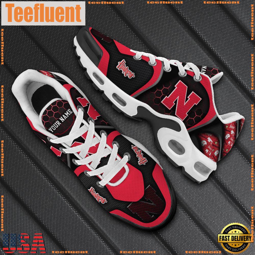 Nebraska Cornhuskers Tn Shoes Personalized Your Name, Football Team Shoes