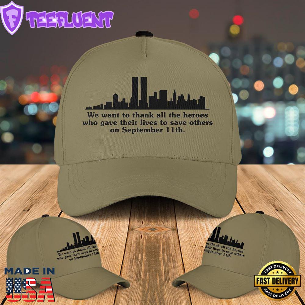 Never Forget September 11th Baseball Cap