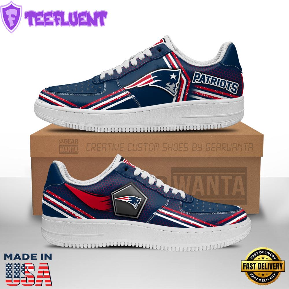New England Patriots Air Sneakers Custom Force Shoes For Fans