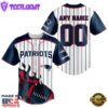 New England Patriots NFL 3D Personalized Baseball Jersey Shirt For Fans