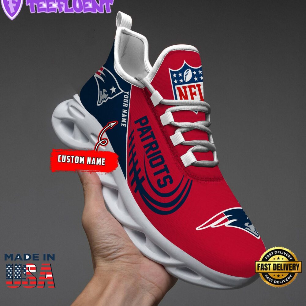 New England Patriots NFL Clunky Max Soul Shoes Personalized 1