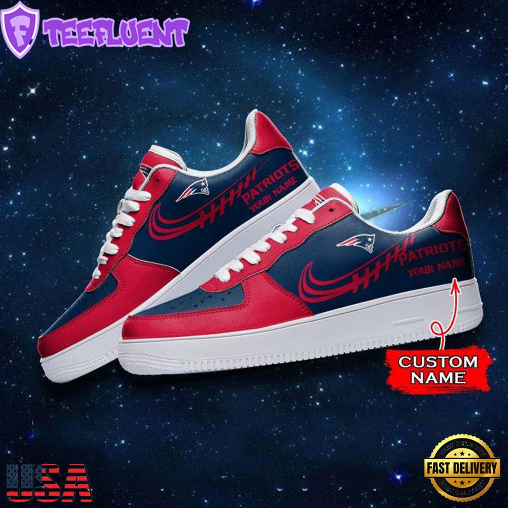 New England Patriots NFL Personalized Air Force Sneaker