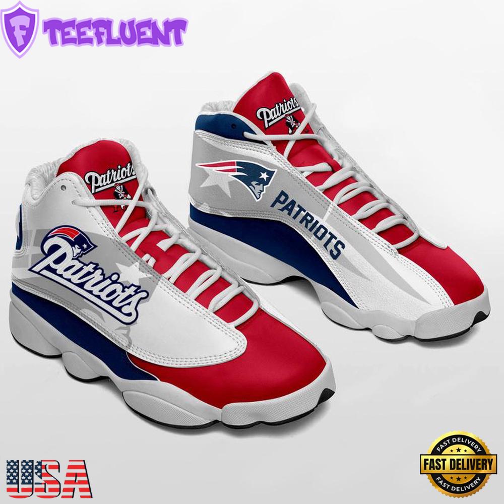 New England Patriots NFL Ver 6 Air Jordan 13 Sneaker - Gift For Fans