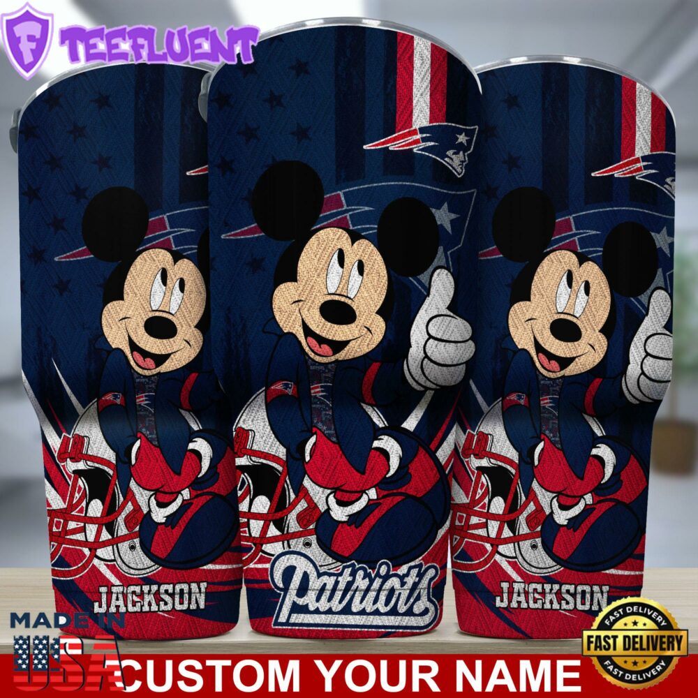 New England Patriots NFL-Custom Tumbler Mickey Mouse For You