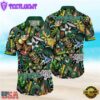 NEW Oregon Ducks Ncaa Mens Floral Button Up Hawaiian Shirt