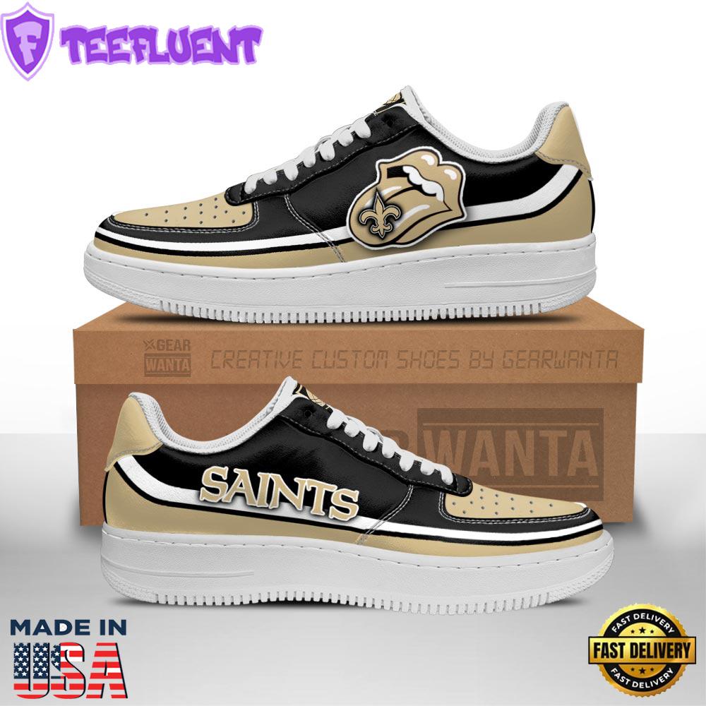 New Orleans Saints Air Sneakers Custom Force Shoes Sexy Lips For Fans