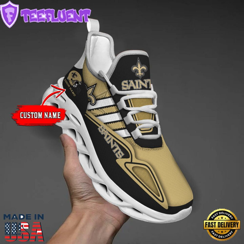 New Orleans Saints Clunky Max Soul Shoes NFL Personalized 1